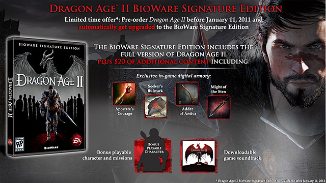 dragon age signature edition.  you will be treated with the Signature Edition which includes: