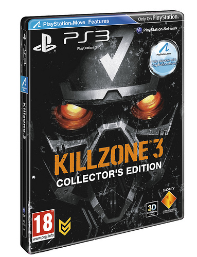 Helghast helmet replica bust. Killzone 3 Collector's SteelBook Edition.