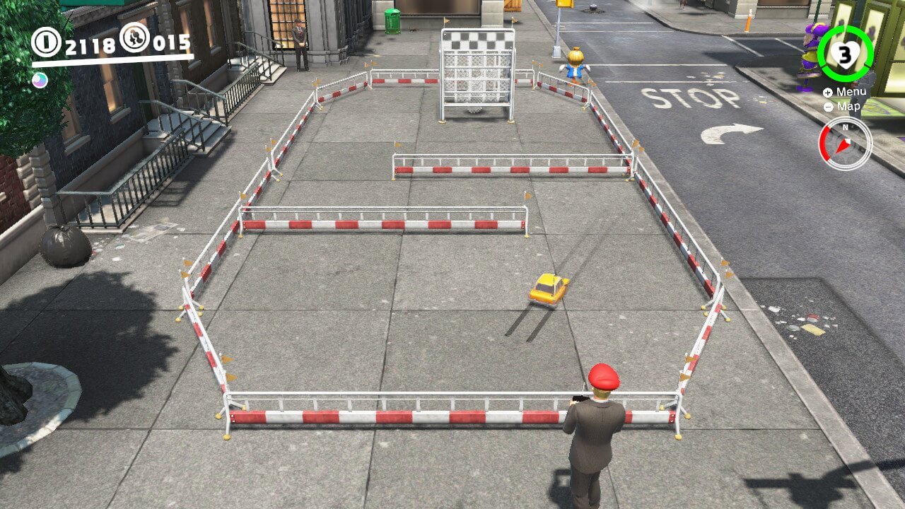 mario odyssey rc car champ