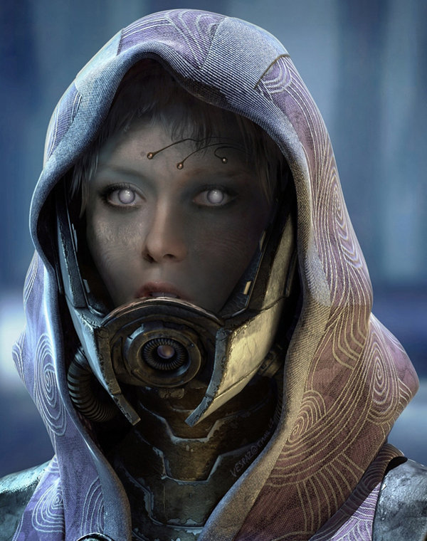 what does tali look like under her mask